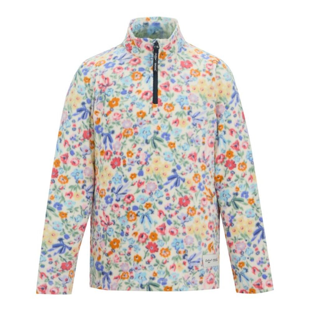 Regatta Childrens/Kids Cath Kidston Harmony Ditsy Quarter Zip Fleece Top / Cream